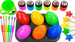 Satisfying Video Rainbow Mixing All Lollipop amp Color EGGS From Rainbow Magic Candy amp Cutting ASMR [upl. by Rad]