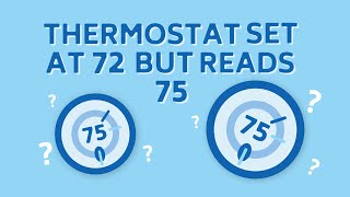 Thermostat Set At 72 But Reads 75 QuickFix [upl. by Eberto391]