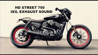 Harley Davidson street 750 Exhaust sound  IXIL IRONHEAD  Loud [upl. by Howenstein]