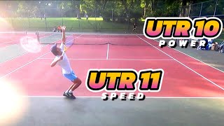 UTR 10 POWER vs UTR 11 SPEED  Tennis Tournament Match Highlights [upl. by Villada]