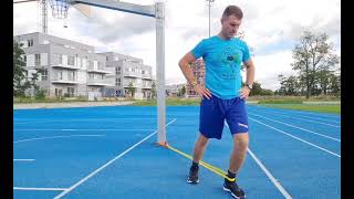 Ankle exercise dorsiflexion with resistance band standing version [upl. by Sib]