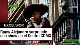 Rauw Alejandro provoca la quotlocuraquot en las calles del centro histórico de la CDMX [upl. by Alaehs]