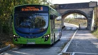 Cambridge Guided Busway Southern Section Jan 2013 [upl. by Nnairam]