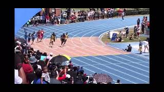 Grant Holloway Erriyon Knighton Joseph Fahnbulleh 4x100 runs a NEW WORLD LEAD 3767s [upl. by Tabbi9]