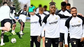 NICO WILLIAMS STUNNING FIRST TRAINING SESSION WITH CHELSEA A NEW ERA BEGINS WITH REECE JAMES [upl. by Wey108]