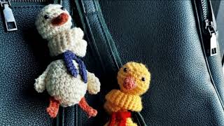 Amigurumi longnecked goose pattern  Free crochet goose bag charm pattern [upl. by Franck779]