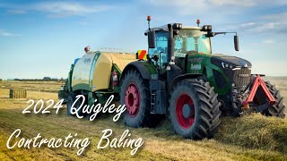 2024 Quigley Contracting baling at Ashburton NZ [upl. by Eiznekcm]