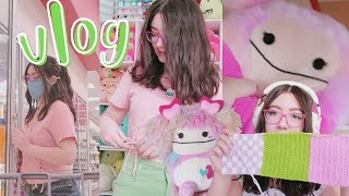 cozy diaries crafting squishmallows errands vlog [upl. by Havelock]