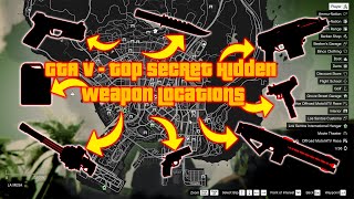 GTA V  All New rare Weapon Locations in Story Mode XBOX PC PS4 PS5 [upl. by Pufahl]