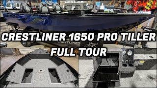 Crestliner 1650 Pro Tiller  Full Tour [upl. by Odrarej491]