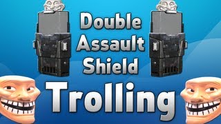 BO2 Double Assault Shield Trolling [upl. by Eniac]