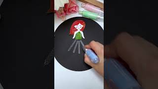 Press the glue to dot With this glue it is much easier for children to make handmade leaf stic [upl. by Tatman]