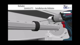 Montageanleitung eines Rollladen  Rollladenmontage vor der Fensternische [upl. by Eimia]