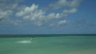 Kitesurfing Malmok Beach Aruba [upl. by Arabella261]