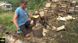 Firewood Carnage Fiskars x21 x27 and Sledge Hammer [upl. by Eiramanad966]