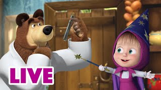 🔴 LIVE STREAM 🎬 Masha and the Bear 👩‍🔬🧪 Science vs Magic 🔮🧙‍♀️ [upl. by Laks]