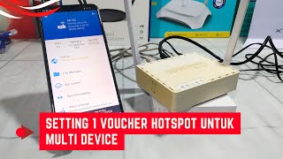 Cara Setting 1 Voucher Hotspot Untuk Multi Device Atau Banyak Perangkat Tetap Terhubung [upl. by Jakie515]