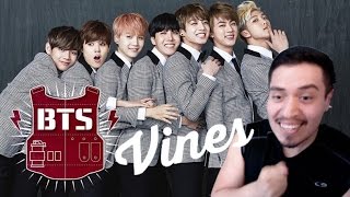 BTS Vines Compilation REACTION [upl. by Anaej]