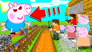 NAJBEZPIECZNIEJSZA BAZA z SmileSlow vs ŚWINKA PEPPA w Minecraft [upl. by Evelin367]