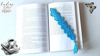 📖SEPARADOR DE PAGINAS A CROCHET FACIL TUTORIAL PASO A PASO 📖 [upl. by Nilek]