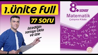 8sınıf Matematik MEB Çalışma Kitabı 1Ünite Full Çözümleri LGS  Püf Noktalar [upl. by Eastman]