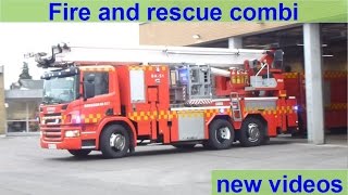 new videos fire amp rescue combivideo brandbil og ambulance i udrykning [upl. by Botti358]