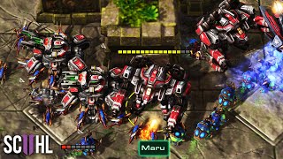 Marus UNBREAKABLE TERRAN DEFENSE  Starcraft 2 Maru vs SHIN [upl. by Dnomad]