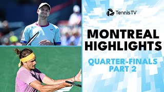 Zverev Faces Korda Popyrin vs Hurkacz  Montreal 2024 QuarterFinal Highlights Part 2 [upl. by Spitzer]