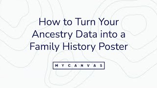 Webinar How to Turn Your Ancestry Data into a Family History Poster [upl. by Sumaes]