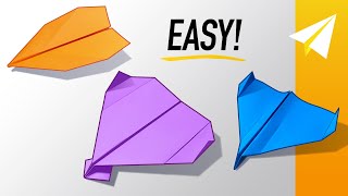 How to Make 3 EPIC Paper Airplanes by WORLD RECORD BREAKER John Collins [upl. by Philly]