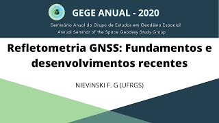 Refletometria GNSS Fundamentos e desenvolvimentos recentes [upl. by Eiclud]