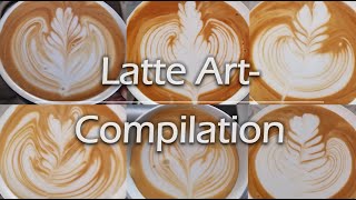 Latte Art Compilation August [upl. by Nomit655]