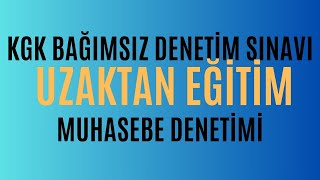 Muhasebe Denetimi 2024 Eğitim Videoları [upl. by Cadal]