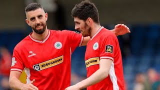 We went to Cliftonville v Bangor in the league cup round of 16 LATE DRAMA [upl. by Ahsetan]