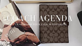 Transform the Coach Notebook into an Agenda  What Fits  Only Two Main Items Needed [upl. by Treboh]