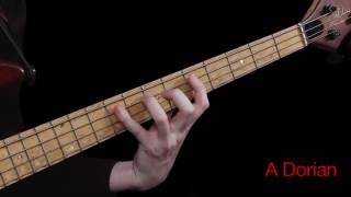 Learn Bass  Using the Aeolian Mode [upl. by Marena]