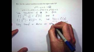 Laplace transforms  ODEs [upl. by Yran616]