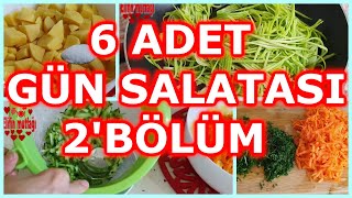 6 ADET GÜN SALATASI TARİFİ BU VİDEODA 2 [upl. by Bridie852]