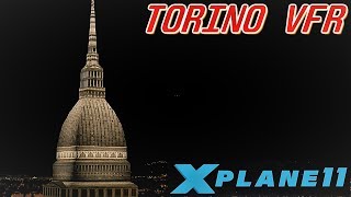 XPLANE 11  Torino VFR  NIGHT [upl. by Swerdna]