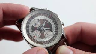 Breitling Montbrillant Datora Ref A213012Q577 Watch Review [upl. by Merril]