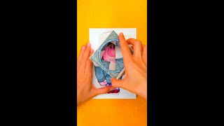 Geniale Bastelei mit Papiermechanik  Peinlichkeit insideout2 diy shorts [upl. by Adiuqram]