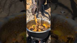 Hadzabe tribe cooks their favorite meal today So delicious and nutritious 😋😍‼️cooking hadzabetribe [upl. by Oleic843]