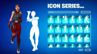 ALL FORTNITE ICON SERIES EMOTES amp TIKTOK DANCES 2 [upl. by Nithsa145]