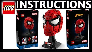 LEGO Instructions  Spider Mans Mask  76285  LEGO Marvel 2024 [upl. by Aisak]