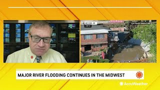 Forecast Major Flooding to Continue in Midwest [upl. by Melania]