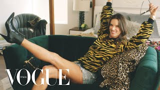 Alessandra Ambrosio crea tre look animalier  Vogue Italia [upl. by Aleyak]