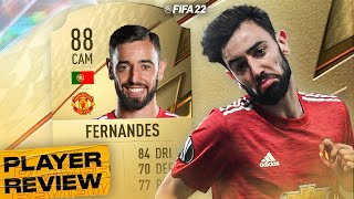 88 BRUNO FERNANDES PLAYER REVIEW FIFA 22 ULTIMATE TEAM [upl. by Westland448]