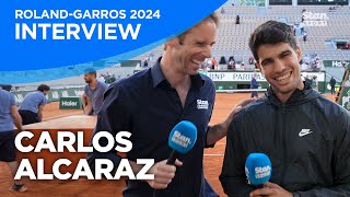 Carlos Alcaraz PostMatch Interview  Roland Garros 2024 [upl. by Alael451]