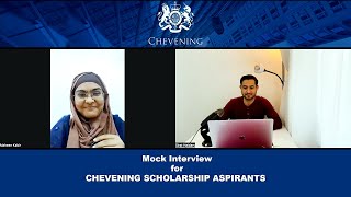 Chevening Mock Interview with Feedback  Issue 05  2022  2023 [upl. by Kono]