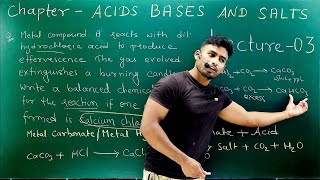 Acids Bases And Salts  Lecture  03  Class 10th CBSE [upl. by Plunkett]